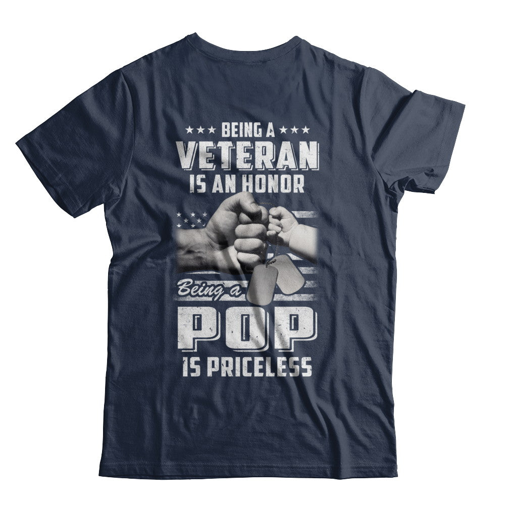 Being A Veteran Is An Honor Being A Pop Is Priceless T-Shirt & Hoodie | Teecentury.com