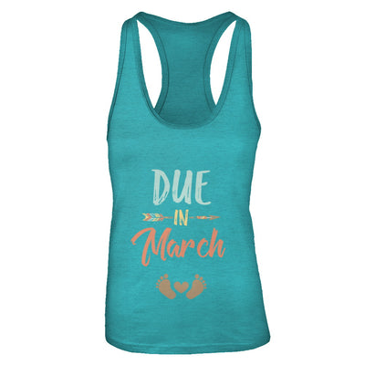 Due Date March 2022 Announcement Mommy Bump Pregnancy T-Shirt & Tank Top | Teecentury.com