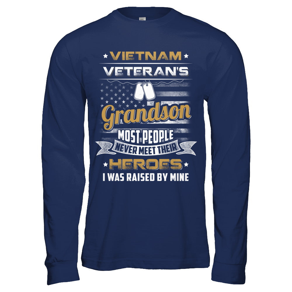 Vietnam Veteran's Grandson I Was Raised By Mine T-Shirt & Hoodie | Teecentury.com