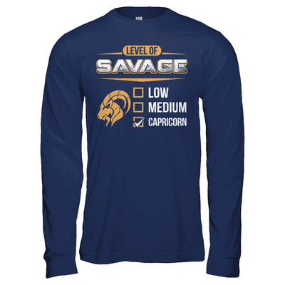 Level Of Savage Capricorn T-Shirt & Hoodie | Teecentury.com