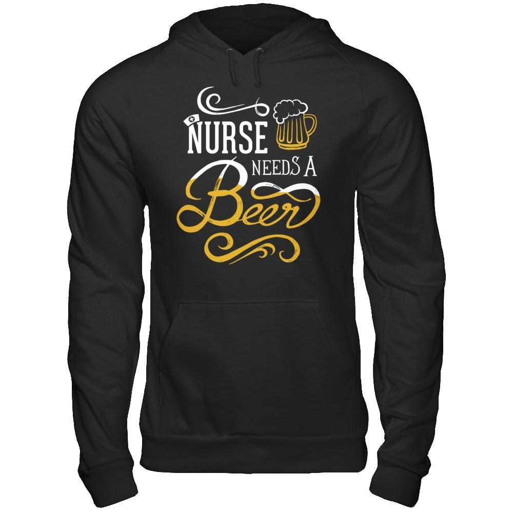 Nurse Needs A Beer T-Shirt & Hoodie | Teecentury.com