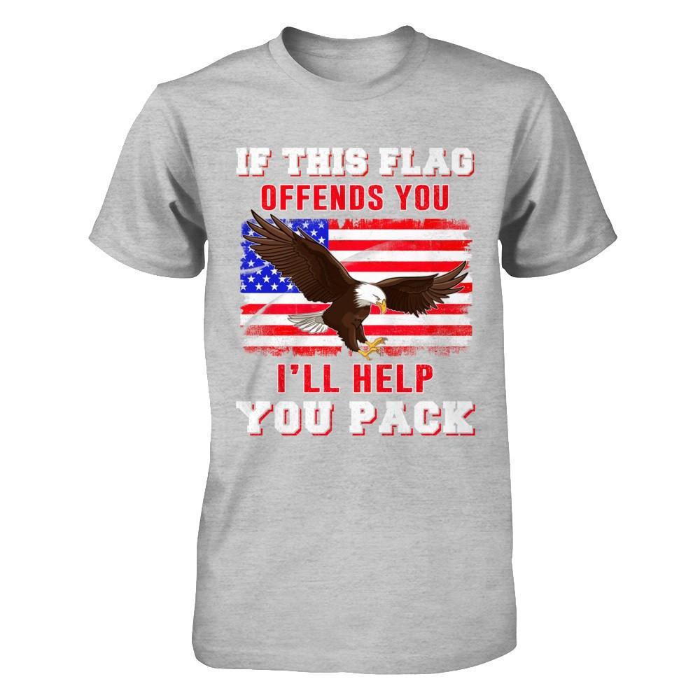 If This Flag Offends You I'll Help You Pack T-Shirt & Hoodie | Teecentury.com