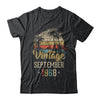 Retro Classic Vintage September 1968 54th Birthday Gift T-Shirt & Hoodie | Teecentury.com