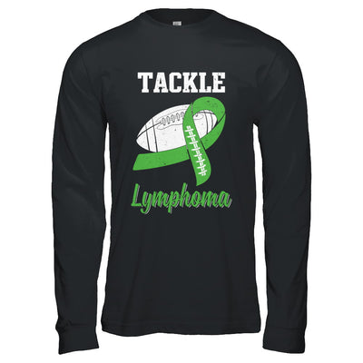 Football Survivor Tackle Green Lymphoma Awareness T-Shirt & Hoodie | Teecentury.com