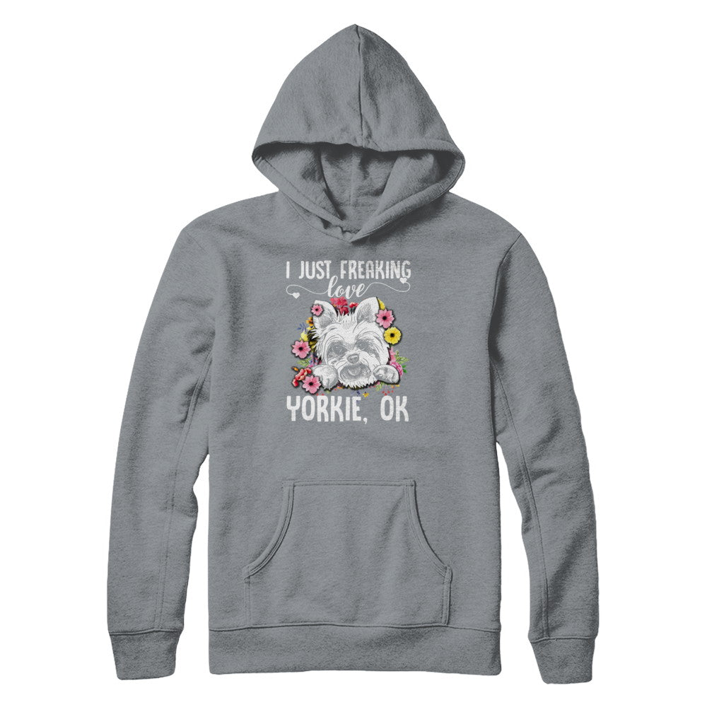 Dog I Just Freaking Love Yorkie T-Shirt & Tank Top | Teecentury.com