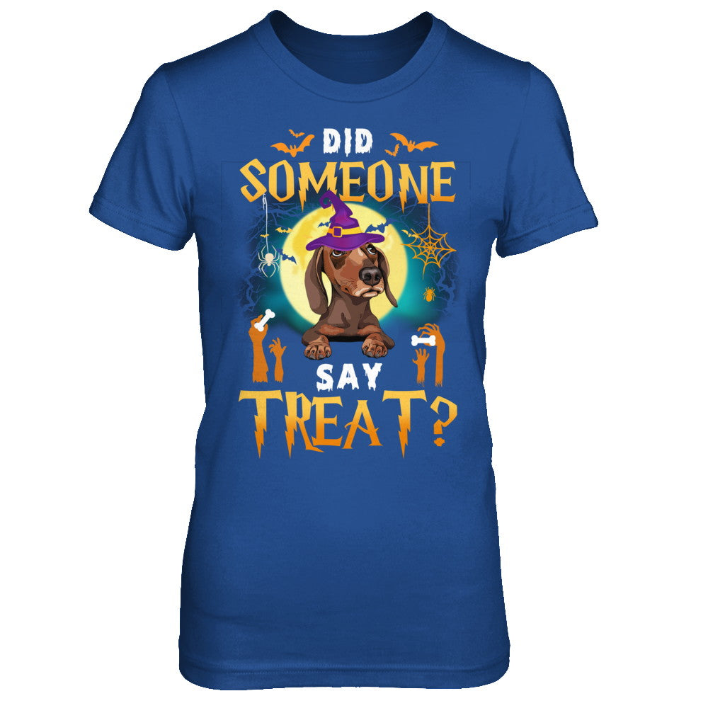 Did Someone Say Treat Dachshund Halloween Costume T-Shirt & Hoodie | Teecentury.com
