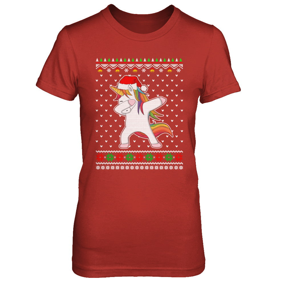 Dabbing Tangled Lights Ugly Christmas Sweater Girls T-Shirt & Sweatshirt | Teecentury.com