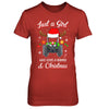 Just A Girl Who Loves A Farmer And Christmas T-Shirt & Sweatshirt | Teecentury.com