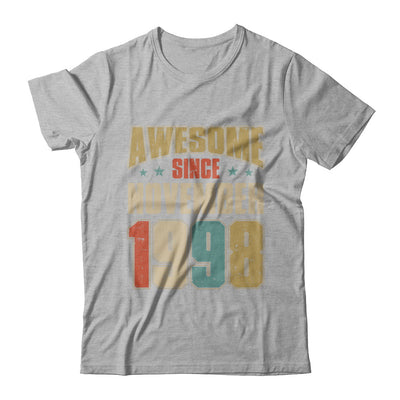 Vintage Retro Awesome Since November 1998 24th Birthday T-Shirt & Hoodie | Teecentury.com