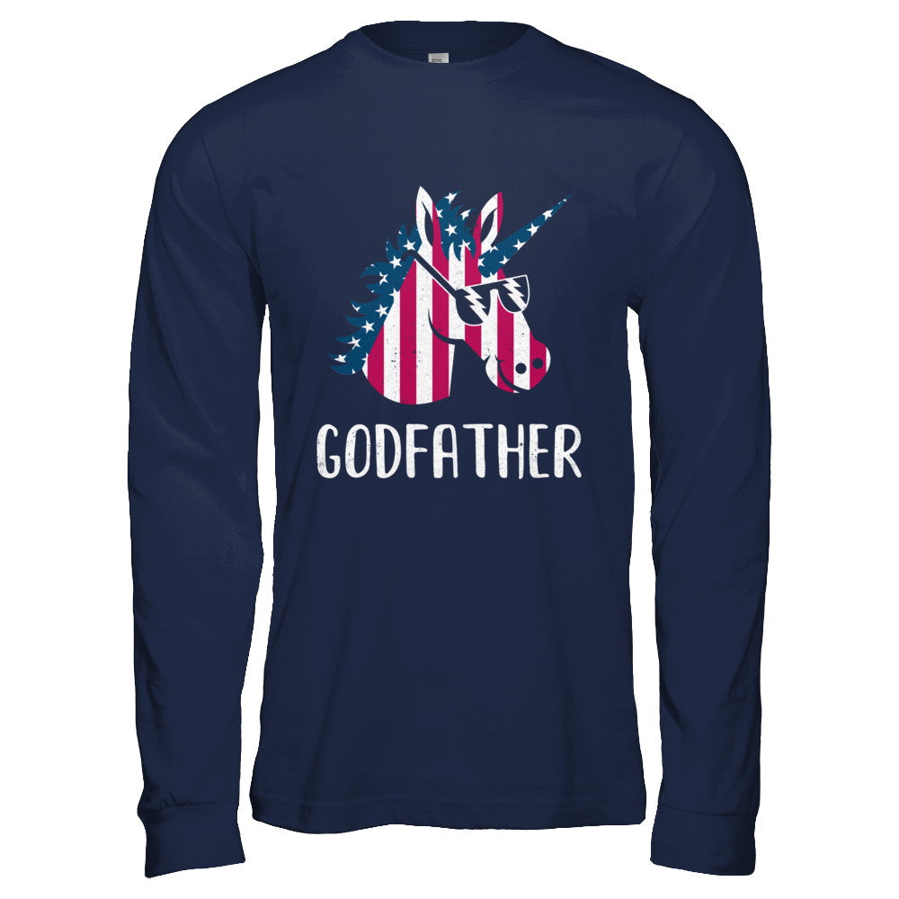 Patriotic Godfather Unicorn Americorn 4Th Of July T-Shirt & Hoodie | Teecentury.com