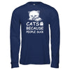 Cats Because People Suck T-Shirt & Tank Top | Teecentury.com