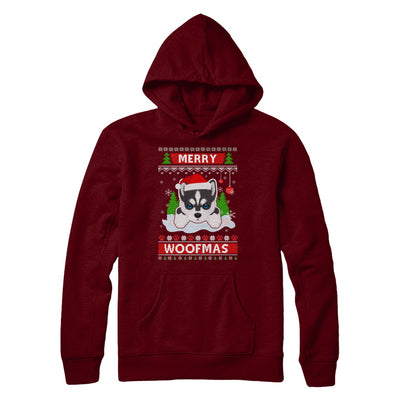 Siberian Husky Merry Woofmas Ugly Christmas Sweater T-Shirt & Sweatshirt | Teecentury.com