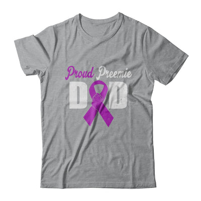 Fathers Day Proud Preemie Dad Premature Birth Awareness T-Shirt & Hoodie | Teecentury.com