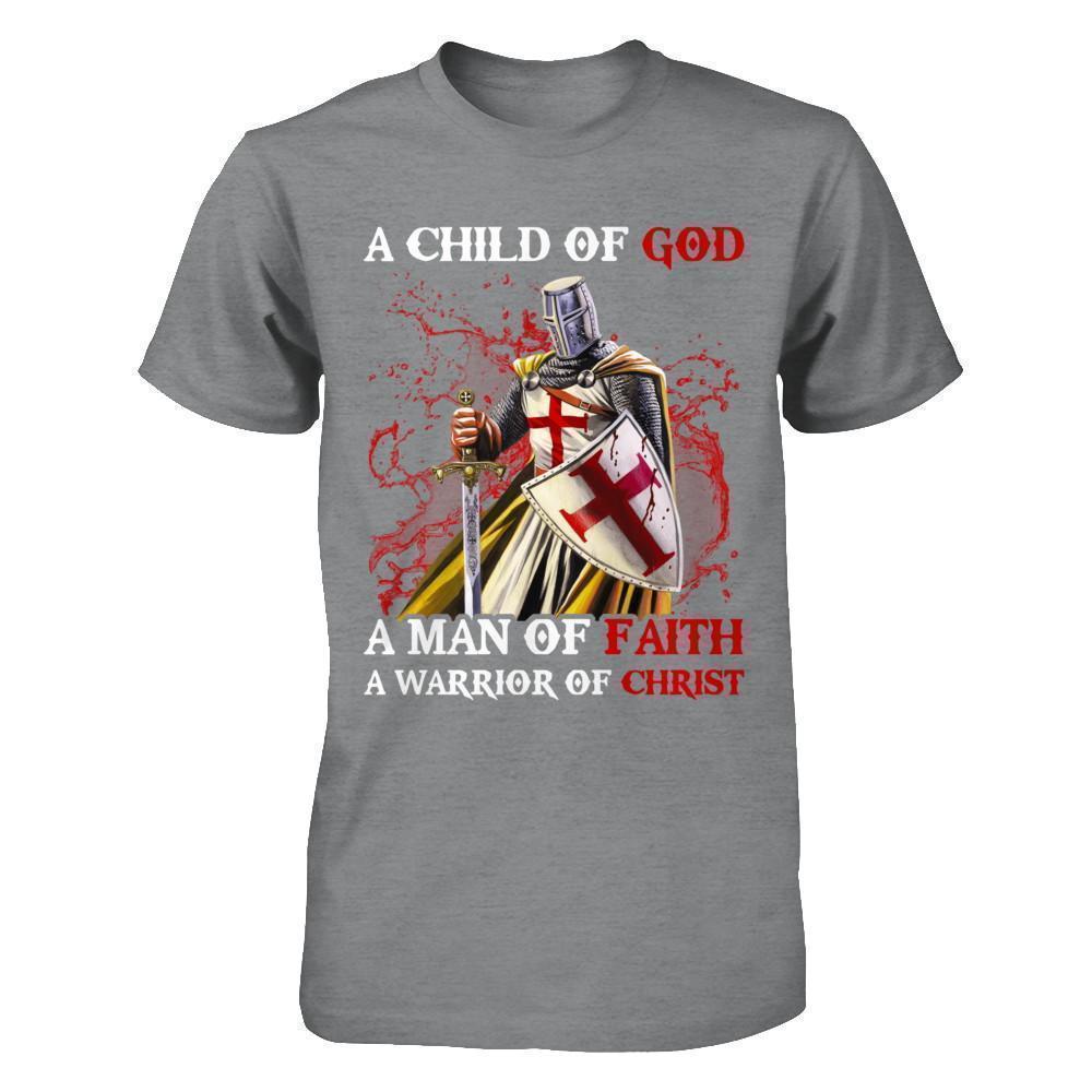 Knights Templar A Child Of God A Man Of Faith A Warrior Of Christ T-Shirt & Hoodie | Teecentury.com