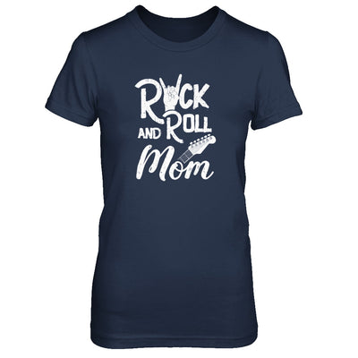 Rock And Roll Mom Retro Guitar Rocker Music Gift T-Shirt & Tank Top | Teecentury.com