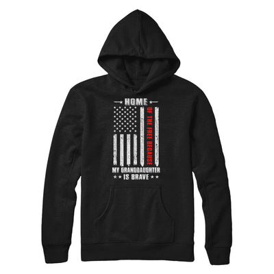 Home Of The Free Because My Granddaughter Is Brave Family T-Shirt & Hoodie | Teecentury.com