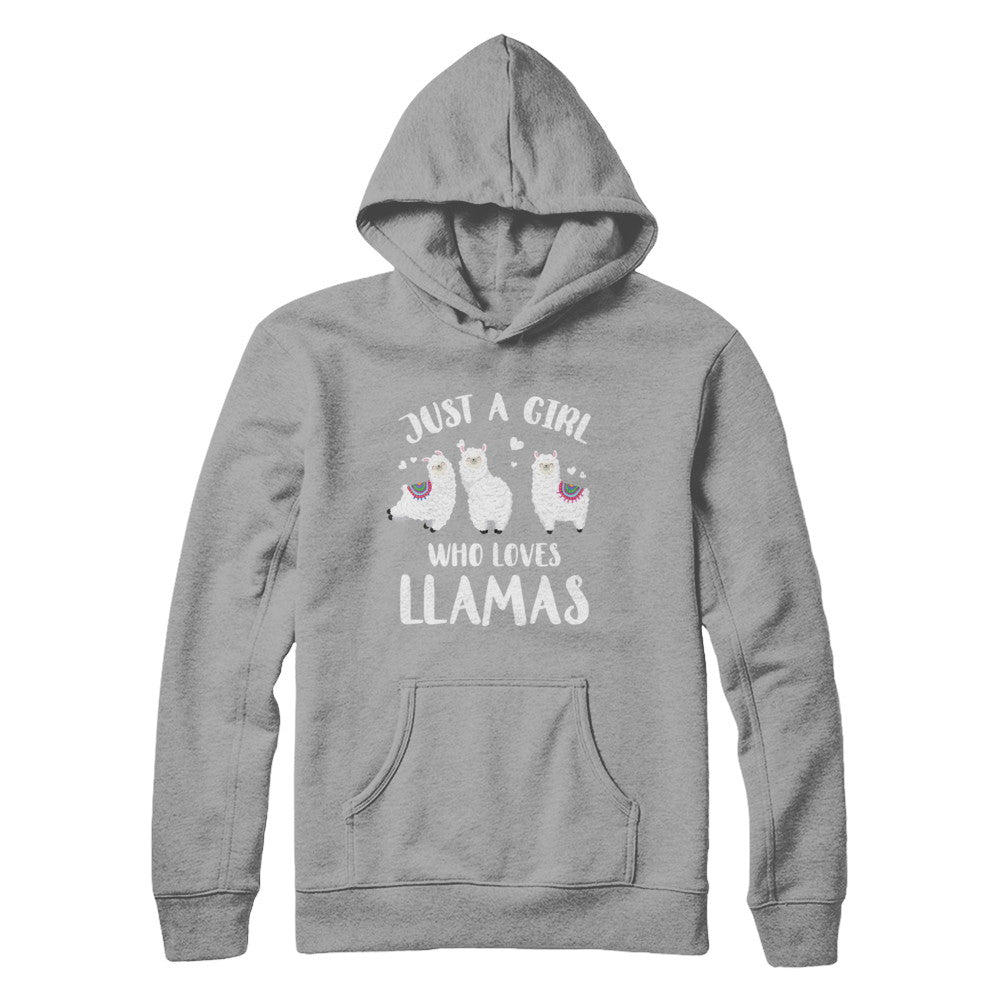 Just A Girl Who Loves Llamas T-Shirt & Hoodie | Teecentury.com