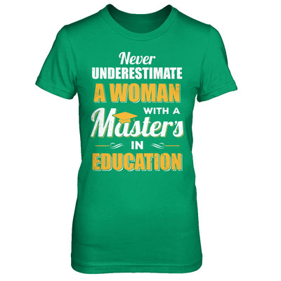 Woman With A Masters In Education Degree Graduation Gift T-Shirt & Hoodie | Teecentury.com