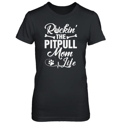 Rockin The Pit bull Mom Life T-Shirt & Tank Top | Teecentury.com