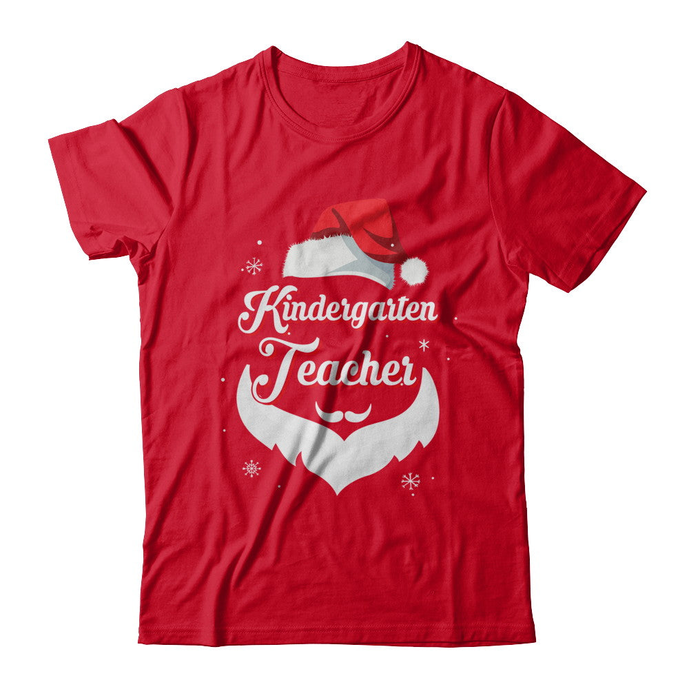 Kindergarten Teacher Claus Matching Christmas Santa T-Shirt & Sweatshirt | Teecentury.com