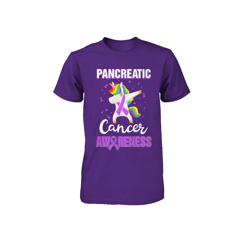 Inspirational Pancreatic Cancer Awareness Unicorn Support Youth Youth Shirt | Teecentury.com