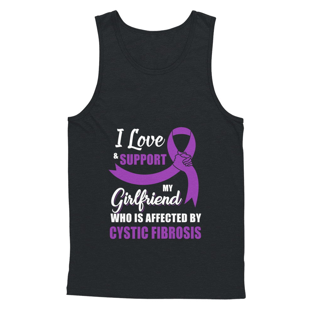 Cystic Fibrosis Awareness Support Purple Girlfriend Boyfriend T-Shirt & Hoodie | Teecentury.com