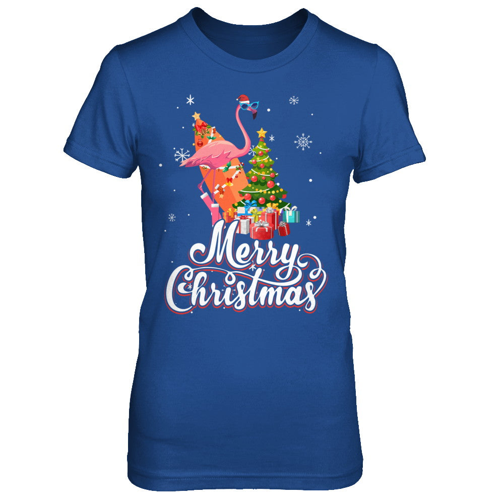 Flamingo Christmas Gift Merry Christmas Flamingo T-Shirt & Sweatshirt | Teecentury.com