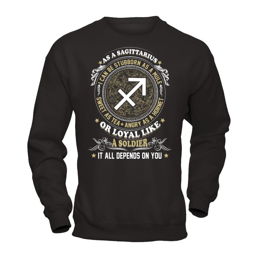 As A Sagittarius I Can Be Stubborn As A Mule T-Shirt & Hoodie | Teecentury.com