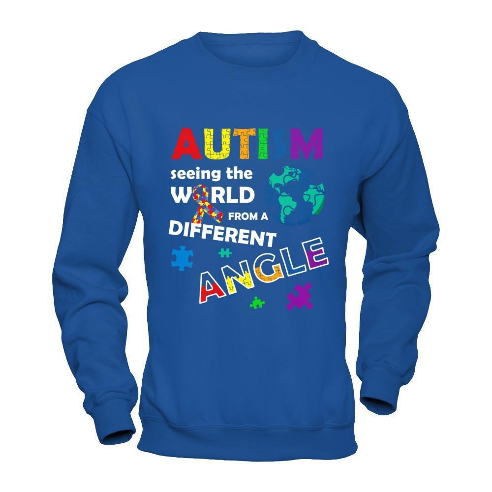 Autism Seeing The World Differently Angel T-Shirt & Hoodie | Teecentury.com