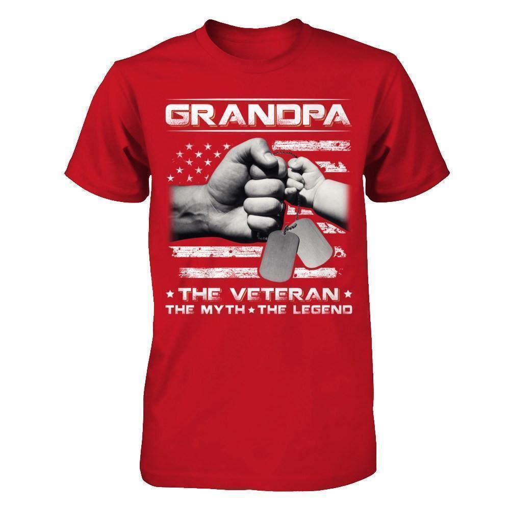 Grandpa The Veteran The Myth The Legend T-Shirt & Hoodie | Teecentury.com