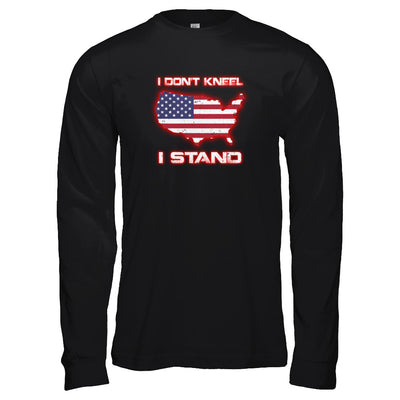 I Don't Kneel I Stand Us American Flag T-Shirt & Tank Top | Teecentury.com