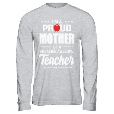 I'm A Proud Mother From Awesome Teacher Son Mom T-Shirt & Hoodie | Teecentury.com