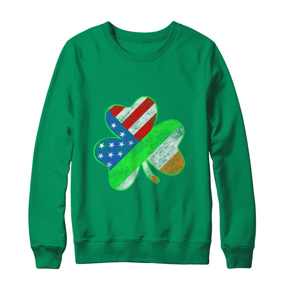 Vintage AMERICAN FLAG Ireland St Patricks Day T-Shirt & Hoodie | Teecentury.com