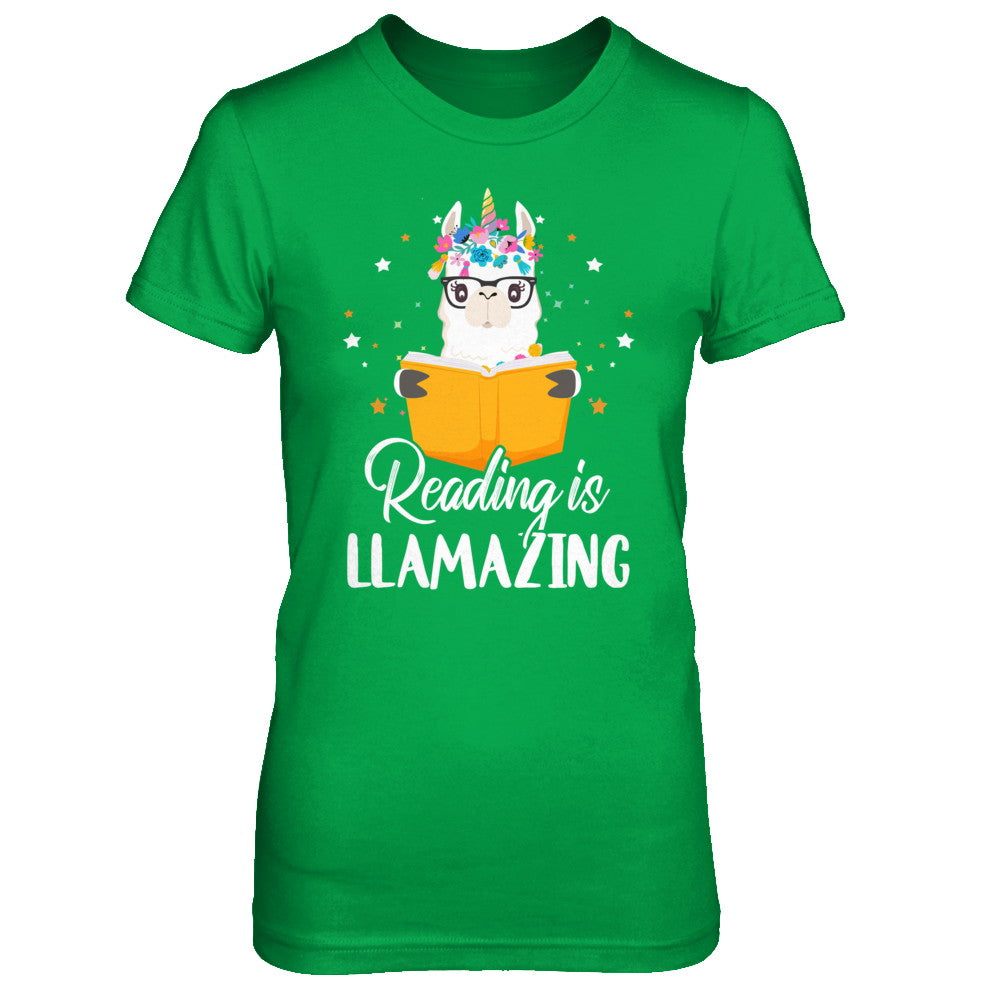Reading Is Llamazing Llama Reading Book Lover T-Shirt & Hoodie | Teecentury.com