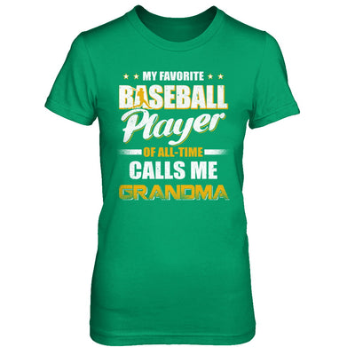 My Favorite Baseball Player Calls Me Grandma Baseball T-Shirt & Hoodie | Teecentury.com