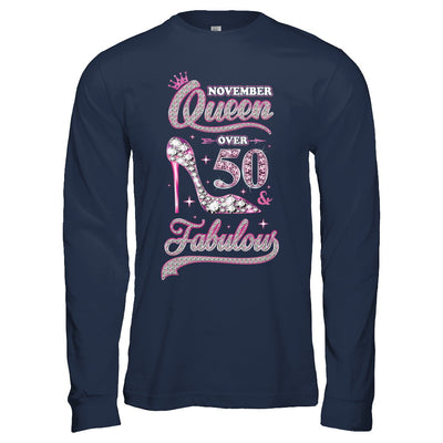 November Queen 50 And Fabulous 1972 50th Years Old Birthday T-Shirt & Hoodie | Teecentury.com