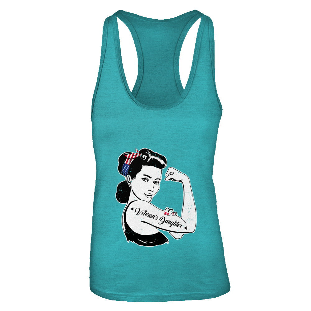 4Th Of July Veteran's Daughter From Dad Army T-Shirt & Tank Top | Teecentury.com
