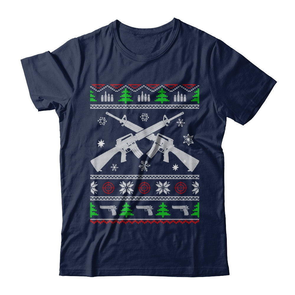 I Want Rifle Guns For Christmas Ugly Christmas Sweater T-Shirt & Sweatshirt | Teecentury.com