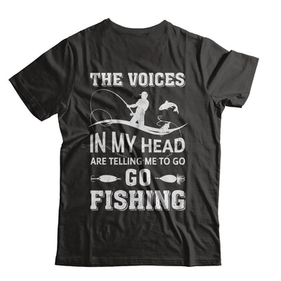 The Voices In My Head Are Telling Me To Go Fishing T-Shirt & Hoodie | Teecentury.com