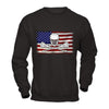 Lacrosse Helmet Crossed America Flag T-Shirt & Hoodie | Teecentury.com