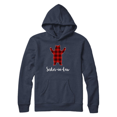 Red Sister-In-Law Bear Buffalo Plaid Family Christmas Pajamas T-Shirt & Sweatshirt | Teecentury.com