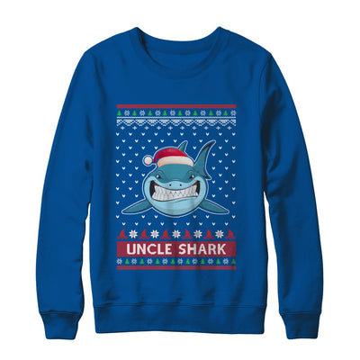 Santa Hat Uncle Shark Ugly Christmas Sweater T-Shirt & Sweatshirt | Teecentury.com