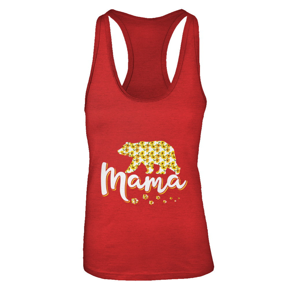 Sunflower Bear Mothers Day Gift Flowers Mama Floral T-Shirt & Tank Top | Teecentury.com