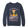 Just A Girl Who Loves Giraffes And Christmas T-Shirt & Sweatshirt | Teecentury.com