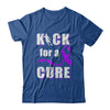 Kick For A Cure Soccer Alzheimers Pancreatic Lupus Awareness T-Shirt & Hoodie | Teecentury.com