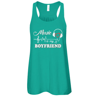 Funny Music Is My Boyfriend Music T-Shirt & Tank Top | Teecentury.com