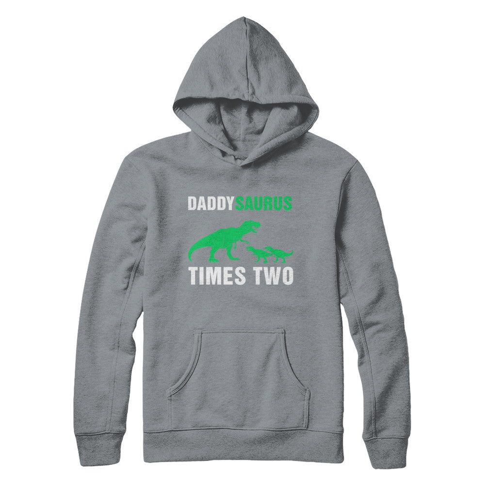 Daddysaurus Times Two Twins Fathers Day T-Shirt & Hoodie | Teecentury.com