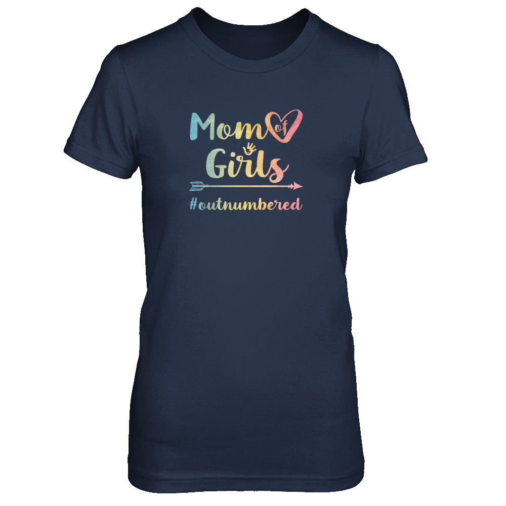 Mom Of Girls Outnumbered T-Shirt & Tank Top | Teecentury.com