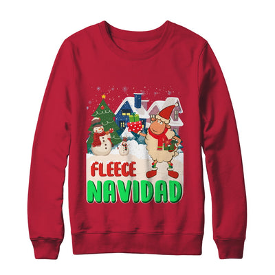 Fleece Navidad Sheep Lamb Christmas Gifts Spanish T-Shirt & Sweatshirt | Teecentury.com