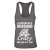 Driving My Husband Crazy One Dog At A Time Car Wife Gift T-Shirt & Tank Top | Teecentury.com